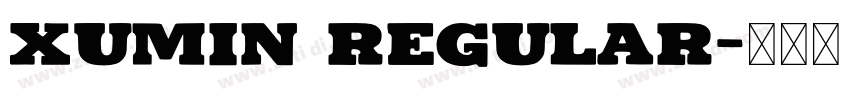 xumin Regular字体转换